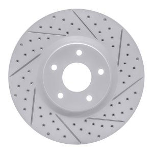 Nissan Sentra Brake Rotor (1) - Front Right - DFC - Drilled & Slotted Geoperformance - `07-`17