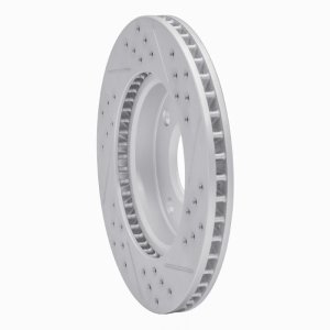 Nissan Versa Brake Rotor (1) - Front Left - DFC - Drilled & Slotted Geoperformance - `07-`17