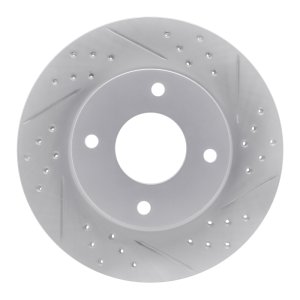 Nissan Versa Brake Rotor (1) - Front Right - DFC - Geoperformance Drilled & Slotted - `07-`17 Nissan Versa Brake Rotor (1) - Front Right - DFC - Geoperformance Drilled & Slotted - `07-`17