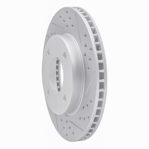 Nissan Versa Brake Rotor (1) - Front Right - DFC - Geoperformance Drilled & Slotted - `07-`17