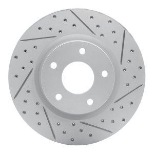Nissan Altima Brake Rotor (1) - Front Right - DFC - Drilled & Slotted Geoperformance - `13-`25