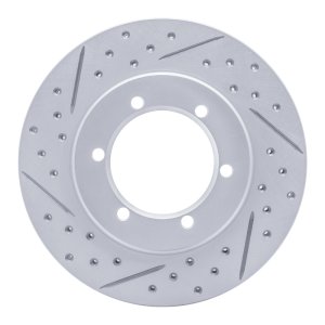 Nissan NP300 Brake Rotor (1) - Front Left - DFC - Geoperformance Drilled & Slotted - `98-`15