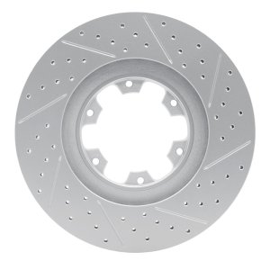 Infiniti QX4 Brake Rotor (1) - Front Left - DFC - Geoperformance Rotor - Drilled and Slotted - `98-`04
