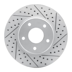 Infiniti M45 Brake Rotor (1) - Front Right - DFC - Drilled & Slotted Geoperformance - `02-`17