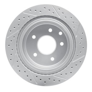 Infiniti G35 Brake Rotor (1) - Rear Left - DFC - Drilled & Slotted Geoperformance - `02-`25