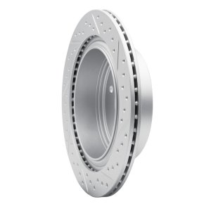 Infiniti G35 Brake Rotor (1) - Rear Left - DFC - Drilled & Slotted Geoperformance - `02-`25