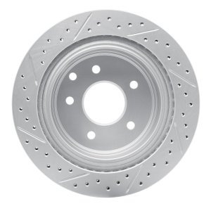 Infiniti G35 Brake Rotor (1) - Rear Right - DFC - Drilled & Slotted Geoperformance - `02-`25