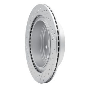 Infiniti G35 Brake Rotor (1) - Rear Right - DFC - Drilled & Slotted Geoperformance - `02-`25