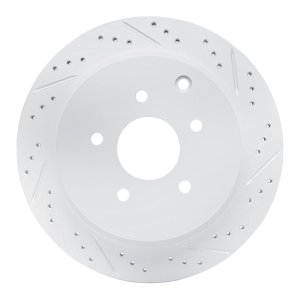 Infiniti M37 Brake Rotor (1) - Rear Right - DFC - Drilled & Slotted Geoperformance - `03-`24