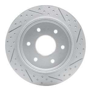 Infiniti Qx56 Brake Rotor (1) - Rear Left - DFC - Geoperf Rotors - Drilled & Slotted - `04-`15