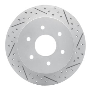 Infiniti Qx56 Brake Rotor (1) - Rear Right - DFC - Drilled & Slotted Geoperformance - `04-`15