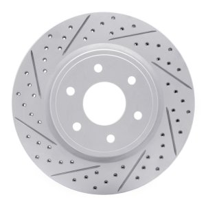 Nissan Frontier Brake Rotor (1) - Front Left - DFC - Drilled & Slotted Geoperformance - `05-`25