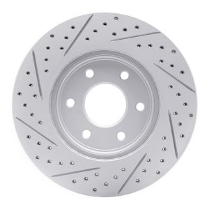 Nissan Frontier Brake Rotor (1) - Front Right - DFC - Geoperformance Rotor - Drilled and Slotted - `05-`25
