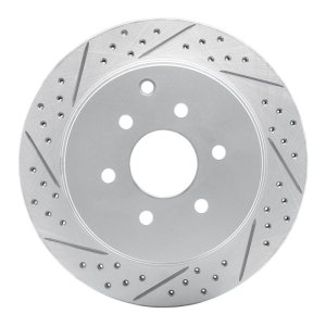 Nissan Pathfinder Brake Rotor (1) - Rear Left - DFC - Drilled & Slotted Geoperformance - `05-`12
