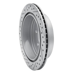 Nissan Frontier Brake Rotor (1) - Rear Right - DFC - Drilled & Slotted Geoperformance - `05-`25