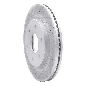 Infiniti Qx56 Brake Rotor (1) - Front Left - DFC - Geoperformance Drilled & Slotted - `05-`07