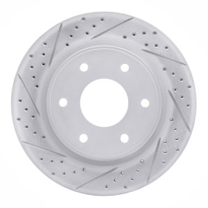 Infiniti Qx56 Brake Rotor (1) - Front Left - DFC - Geoperformance Drilled & Slotted - `05-`07