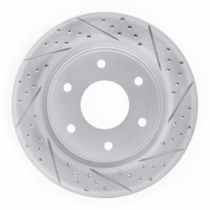 Infiniti QX56 Brake Rotor (1) - Front Right - DFC - Drilled & Slotted Geoperformance - `05-`07