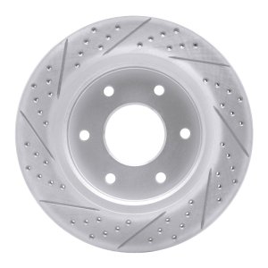 Infiniti QX56 Brake Rotor (1) - Front Right - DFC - Drilled & Slotted Geoperformance - `05-`07