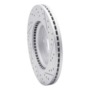 Nissan Sentra Brake Rotor (1) - Front Left - DFC - Drilled & Slotted Geoperformance - `11-`19