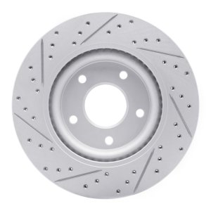 Nissan Sentra Brake Rotor (1) - Front Right - DFC - Geoperformance Rotors - Drilled & Slotted - `11-`19