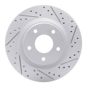 Nissan Sentra Brake Rotor (1) - Front Right - DFC - Geoperformance Rotors - Drilled & Slotted - `11-`19