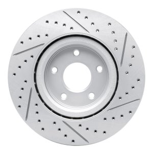 Nissan X-Trail Brake Rotor (1) - Front Left - DFC - Drilled & Slotted Geoperformance - `14-`19