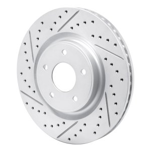 Nissan X-Trail Brake Rotor (1) - Front Left - DFC - Drilled & Slotted Geoperformance - `14-`19