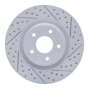 Infiniti JX35 Brake Rotor (1) - Front Right - DFC - Drilled & Slotted Geoperformance - `13-`15