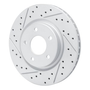 Nissan Qashqai Brake Rotor (1) - Front Left - DFC - Drilled & Slotted Geoperformance Rotor - `14-`23