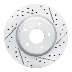 Nissan Rogue Sport Brake Rotor (1) - Front Right - DFC - Drilled & Slotted Geoperformance - `14-`23