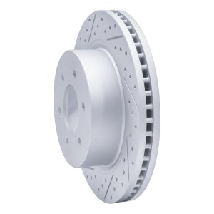 Nissan Titan Xd Brake Rotor (1) - Front Left - DFC - Drilled & Slotted Geoperformance - `16-`24