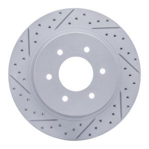 Nissan Titan Xd Brake Rotor (1) - Front Left - DFC - Drilled & Slotted Geoperformance - `16-`24 Nissan Titan Xd Brake Rotor (1) - Front Left - DFC - Drilled & Slotted Geoperformance - `16-`24