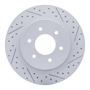 Nissan Titan XD Brake Rotor (1) - Front Right - DFC - Drilled & Slotted Geoperformance - `16-`24 Nissan Titan XD Brake Rotor (1) - Front Right - DFC - Drilled & Slotted Geoperformance - `16-`24