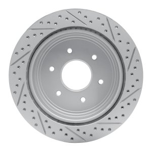 Nissan Titan Brake Rotor (1) - Rear Left - DFC - Drilled & Slotted Geoperformance - `17-`24