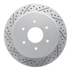 Nissan Titan Brake Rotor (1) - Rear Left - DFC - Drilled & Slotted Geoperformance - `17-`24