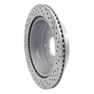 Nissan Titan Brake Rotor (1) - Rear Left - DFC - Drilled & Slotted Geoperformance - `17-`24