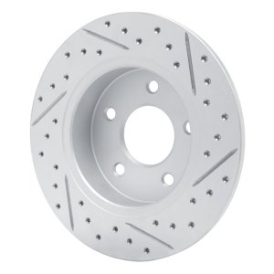 Nissan Sentra Brake Rotor (1) - Rear Left - DFC - Drilled & Slotted Geoperformance Rotor - `19-`26