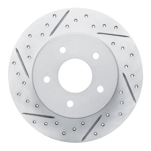 Nissan Sentra Brake Rotor (1) - Rear Left - DFC - Drilled & Slotted Geoperformance Rotor - `19-`26