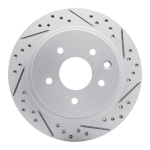 Infiniti Q45 Brake Rotor (1) - Rear Right - DFC - Geoperformance Rotor - Drilled and Slotted - `02-`06