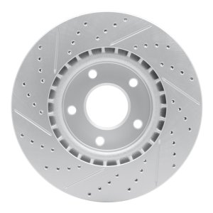 Infiniti G35 Brake Rotor (1) - Front Right - DFC - Geoperformance Drilled & Slotted - `03-`05