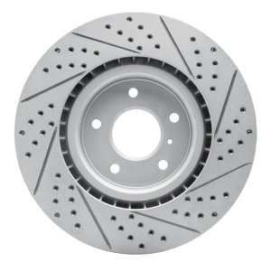 Infiniti G35 Brake Rotor (1) - Front Left - DFC - Drilled & Slotted Geoperformance - `03-`08