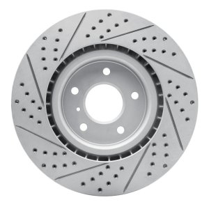 Infiniti G35 Brake Rotor (1) - Front Right - DFC - Drilled & Slotted Geoperformance Rotor - `03-`08