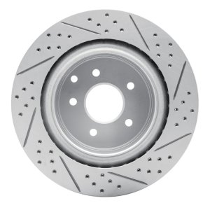 Infiniti G35 Brake Rotor (1) - Rear Left - DFC - Drilled & Slotted Geoperformance - `03-`08