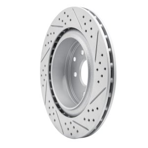 Infiniti G35 Brake Rotor (1) - Rear Left - DFC - Drilled & Slotted Geoperformance - `03-`08