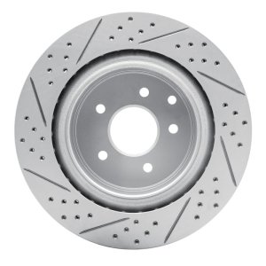 Infiniti G35 Brake Rotor (1) - Rear Right - DFC - Drilled & Slotted Geoperformance - `03-`08