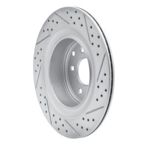 Infiniti G37 Brake Rotor (1) - Rear Left - DFC - Drilled & Slotted Geoperformance - `07-`15