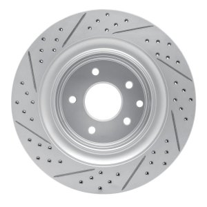 Infiniti Q60 Brake Rotor (1) - Rear Right - DFC - Geoperformance Drilled & Slotted - `07-`15 Infiniti Q60 Brake Rotor (1) - Rear Right - DFC - Geoperformance Drilled & Slotted - `07-`15