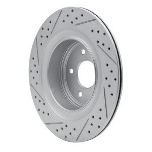 Infiniti Q60 Brake Rotor (1) - Rear Right - DFC - Geoperformance Drilled & Slotted - `07-`15 Infiniti Q60 Brake Rotor (1) - Rear Right - DFC - Geoperformance Drilled & Slotted - `07-`15