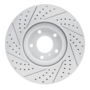 Infiniti G35 Brake Rotor (1) - Front Right - DFC - Drilled & Slotted Geoperformance - `07-`15